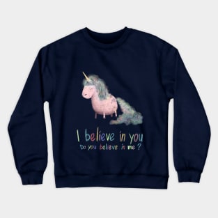 Little pink pony Unicorn Dreams Crewneck Sweatshirt